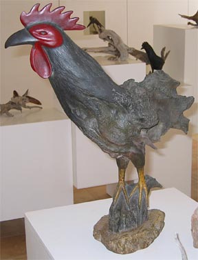 Anguilla sculputure - rooster