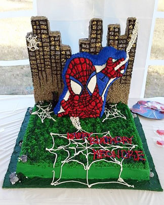 spiderman theme caked from cake divas