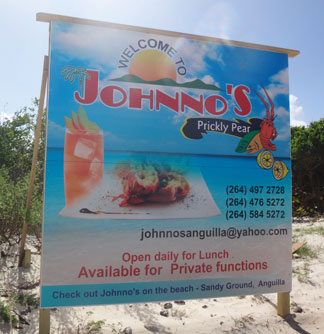 johnnos sign at prickly pear