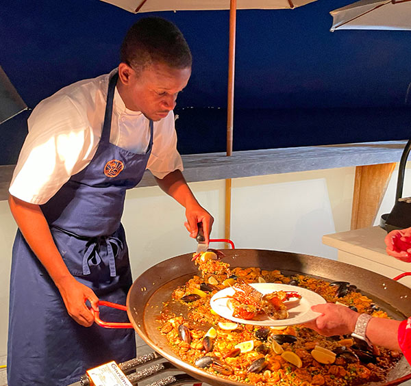 paella at lobster bbq