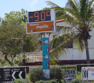 driving in Anguilla, roundabout