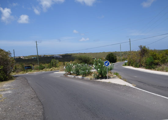 driving in Anguilla, roundabout