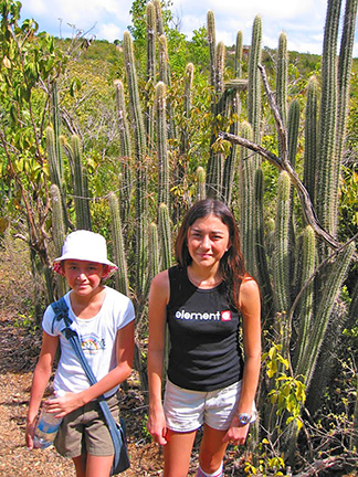 hiking to iguana cave anguilla 2002