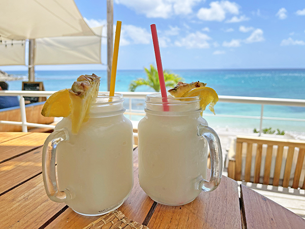 Indigo Beach Restaurant Pina Coladas 