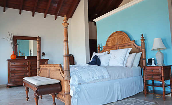 master suite at villa soleil