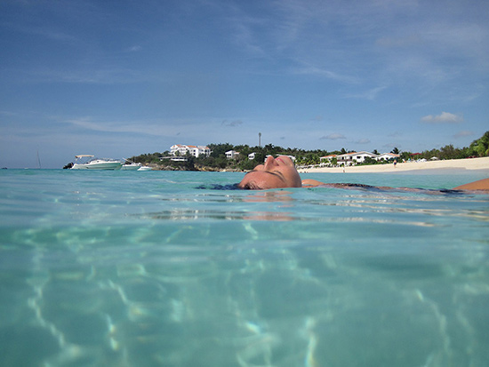 Anguilla photo of floating on Meads Bay's seas