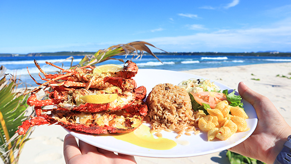 Anguilla activities, Sandy Island, Anguilla lunch