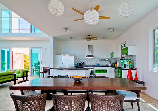 kitchen in tequila sunrise villa