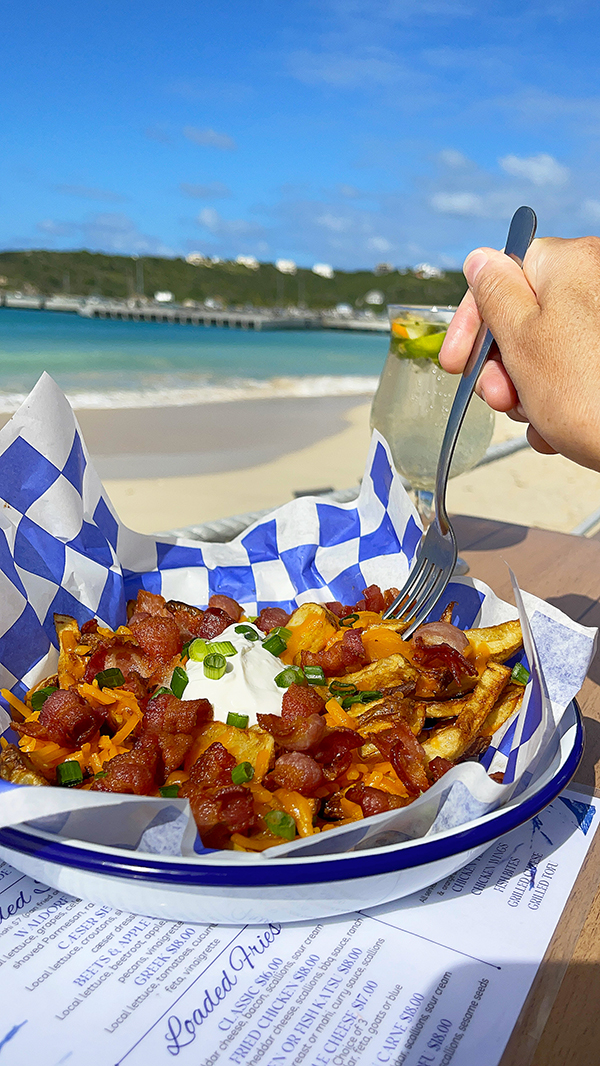 Classic loaded fries from waves