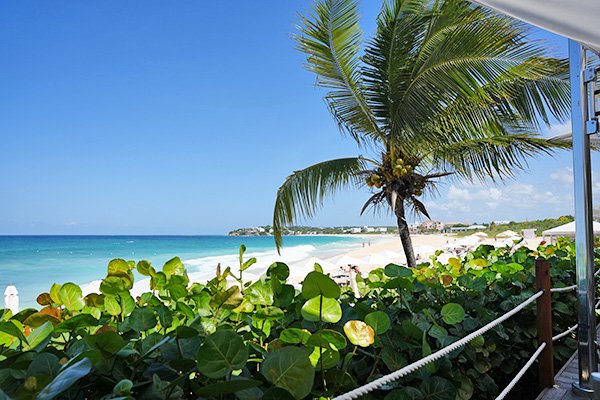 front row seat at bamboo bar and grill on meads bay beach