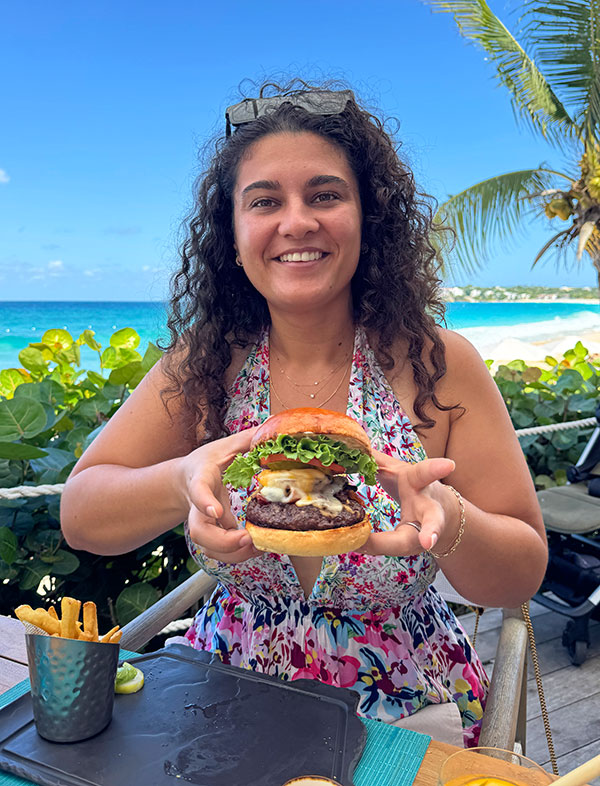 Bamboo Burger at four seasons bamboo bar and grill