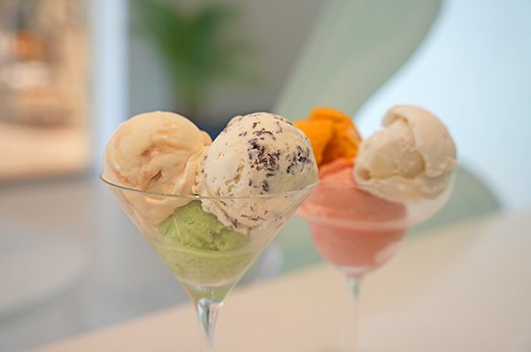 Ice-creams and Sorbets at Rendezvous Cafe