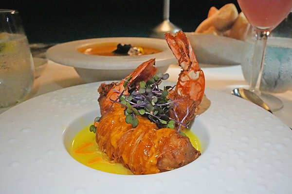 Crispy Kataifi King Prawns at capjuluca