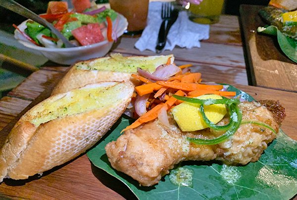  snapper fillet at lime keel house