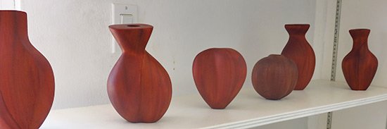 mahogany vases by devonish